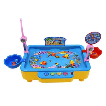 

Magnetic Fishing Pool Toy Kids Fishing Rod Baby Bath Toys Funny Interactive Toy Set Educational Classic Board Gift