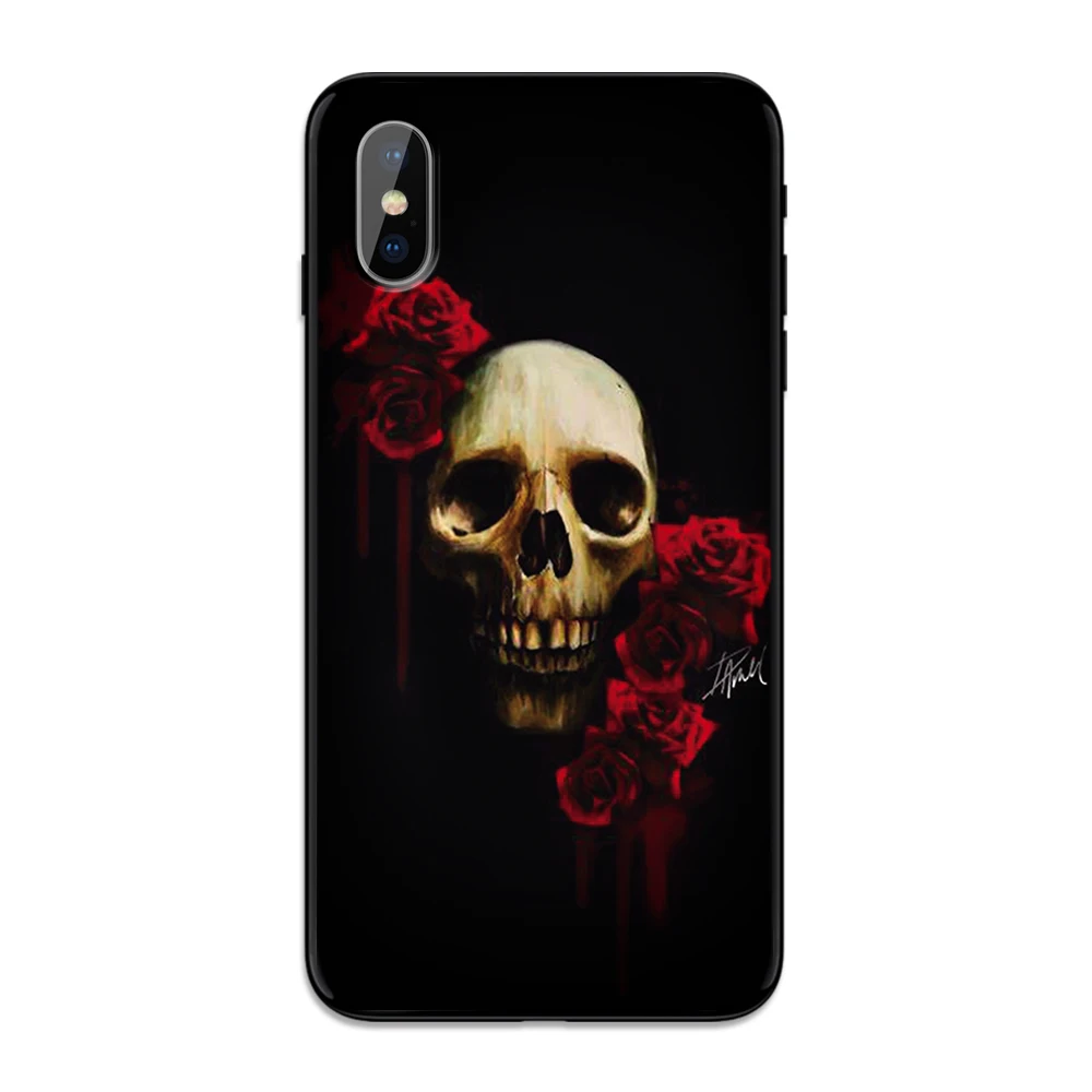 Сатана Ужасный Череп Мягкий ТПУ чехол для телефона для iPhone 11 Pro Max X XS XR 8 7 6 5 s Plus защитный кожаный чехол - Цвет: 7