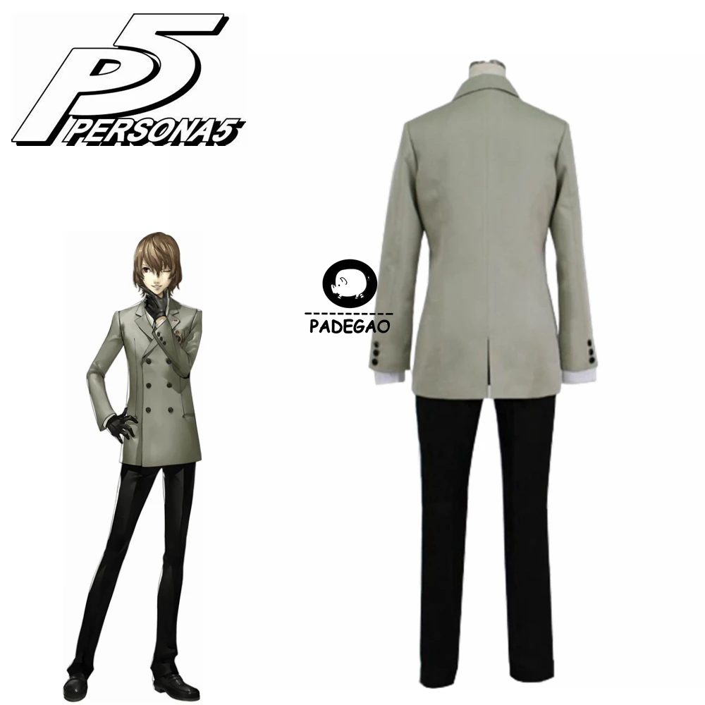 Persona 5 Косплей Goro Akechi школьная форма P5 костюмы для косплея на заказ
