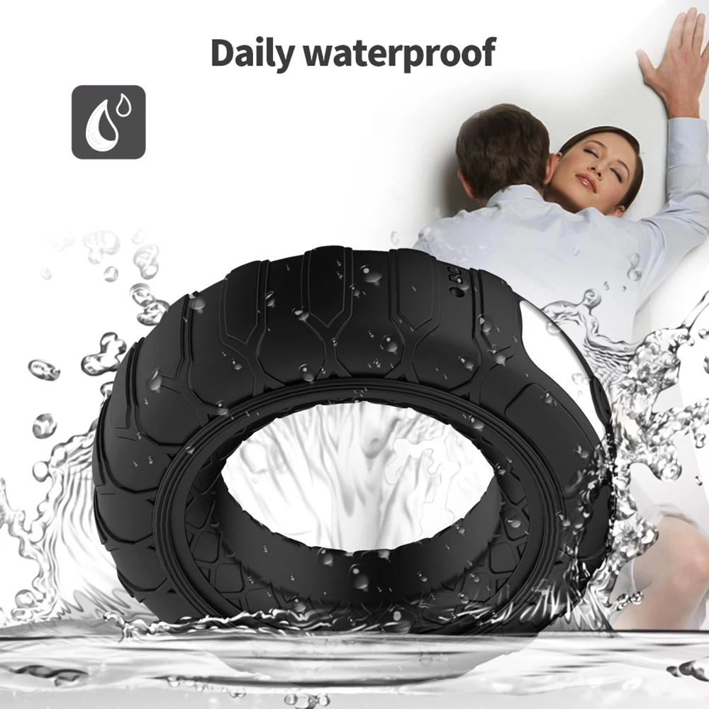 Controllo Anelli vibranti a distanza Ritardo Anelli di eiaculazione Giocattoli sessuali per uomini Allenamento Resistenza sessuale Silico ual_voghion.com