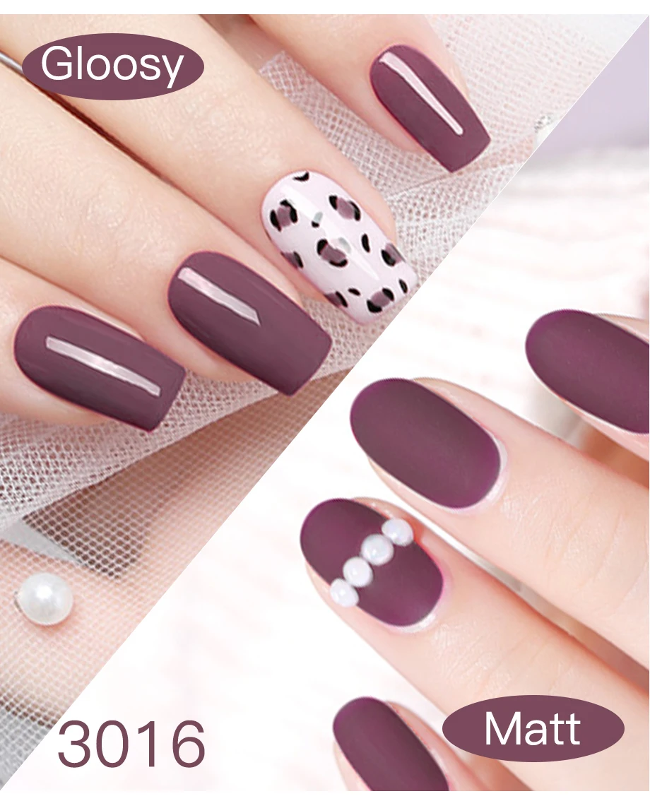 ROSALIND 8ml Gel Nail Polish Shiny Matte Effect Gel Polish For Manicure Nail Art Design Semi Permanent Painting Varnishes Gel