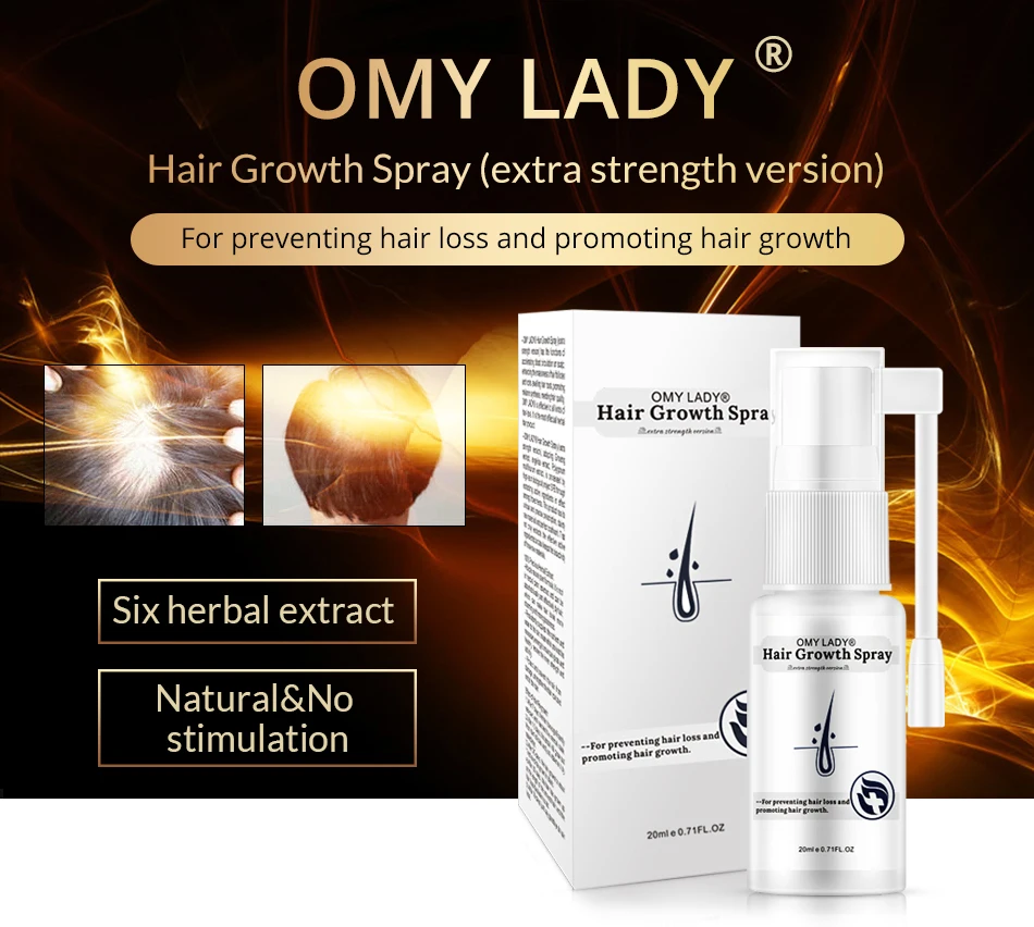 OMY LADY Fast Hair Growth Serum Anti Hair Loss Spray Essential Oil