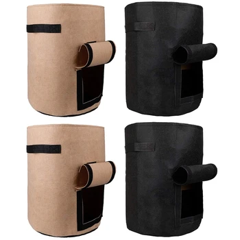 

Hot Sale 10 Gallon Potato Planting Bag Garden Vegetable Planting Bag Breathable Non-Woven Heavy Duty,Smart Potato Tomato Vegetab