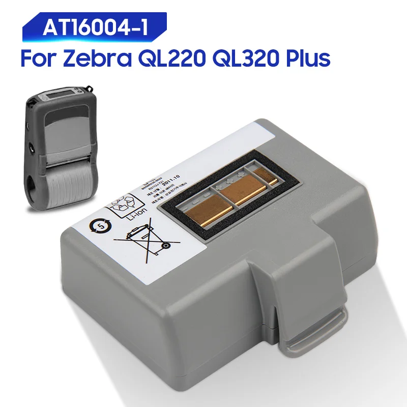 

Original Replacement Battery For Zebra QL220 QL320 Plus QL320+ QL220+ AT16004-1 Genuine Battery 1900mAh