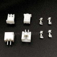 200 sztuk = 50 zestawów XH2.54 2p 2A 2.54mm rozstaw zestaw zacisków/obudowa/Pin Header złącze JST złącza drutowe adapter XH TJC3