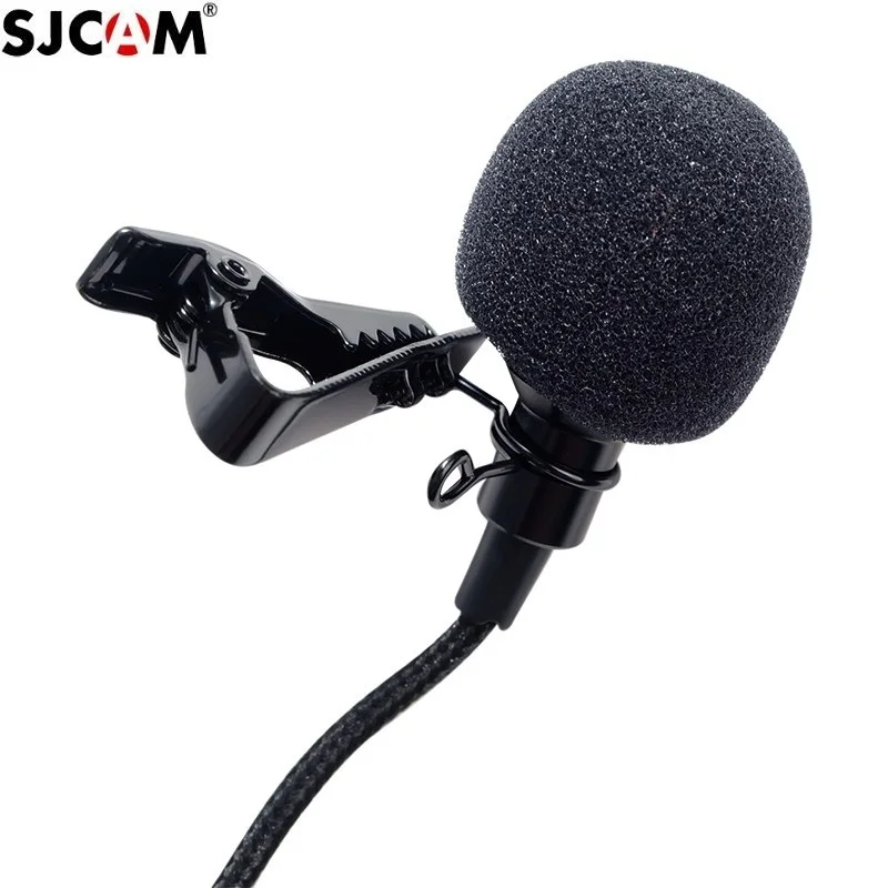 New Original SJCAM Series Accessories External Microphone with Clip Type C for SJ9 Max Strike /SJ8 Pro/Plus/Air Action Camera