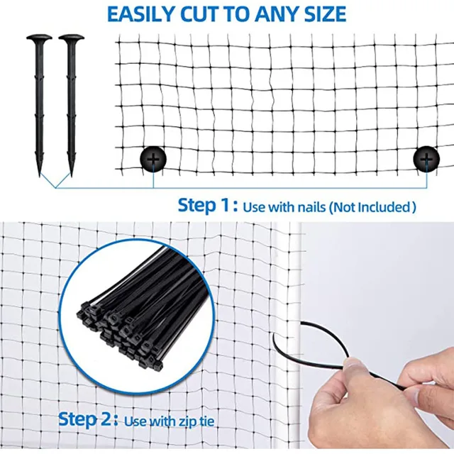 6M // 10 M/15 M/20 M Kerti Madárháló -Gyümölcsök Zöldség Növények Fa Védelem Háló Tó Kertészeti Mezőgazdasági Kerítés - Image 3