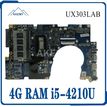 

UX303LAB Laptop Motherboard For Asus UX303L UX303LNB UX303LA Laptop Motherboard I5-4210U 4GB RAM 90NB04Y0-R06000