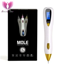 Королева красоты уход за кожей 9 передач Лазерная плазменная ручка крот карандаш для удаления веснушек развертки пятна моль удаления бородавки пятновыводитель темных загрязнений