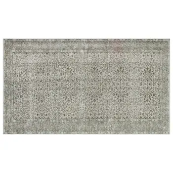 

Handmade Gray Vintage Overdyed Turkish Area Rug 155x271 Cm-5'1''X8'11''