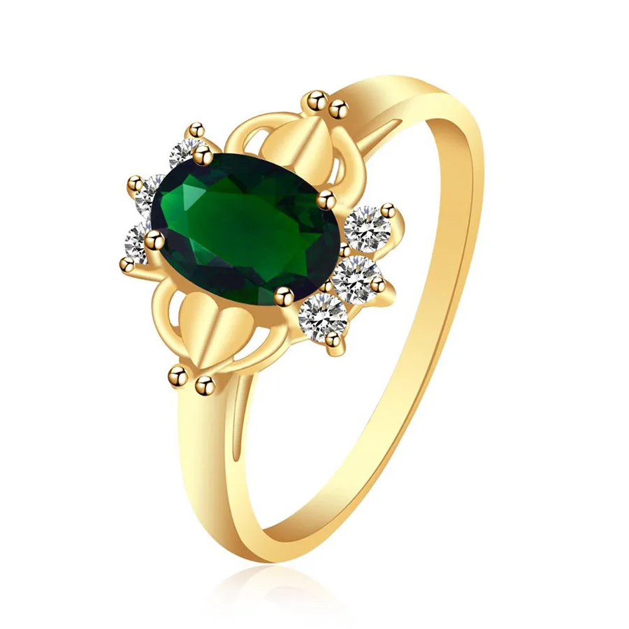 

Bat Color Separation Ring Plated Two-color Colored Stone Personality Ring Rings for Women Engagement Ring