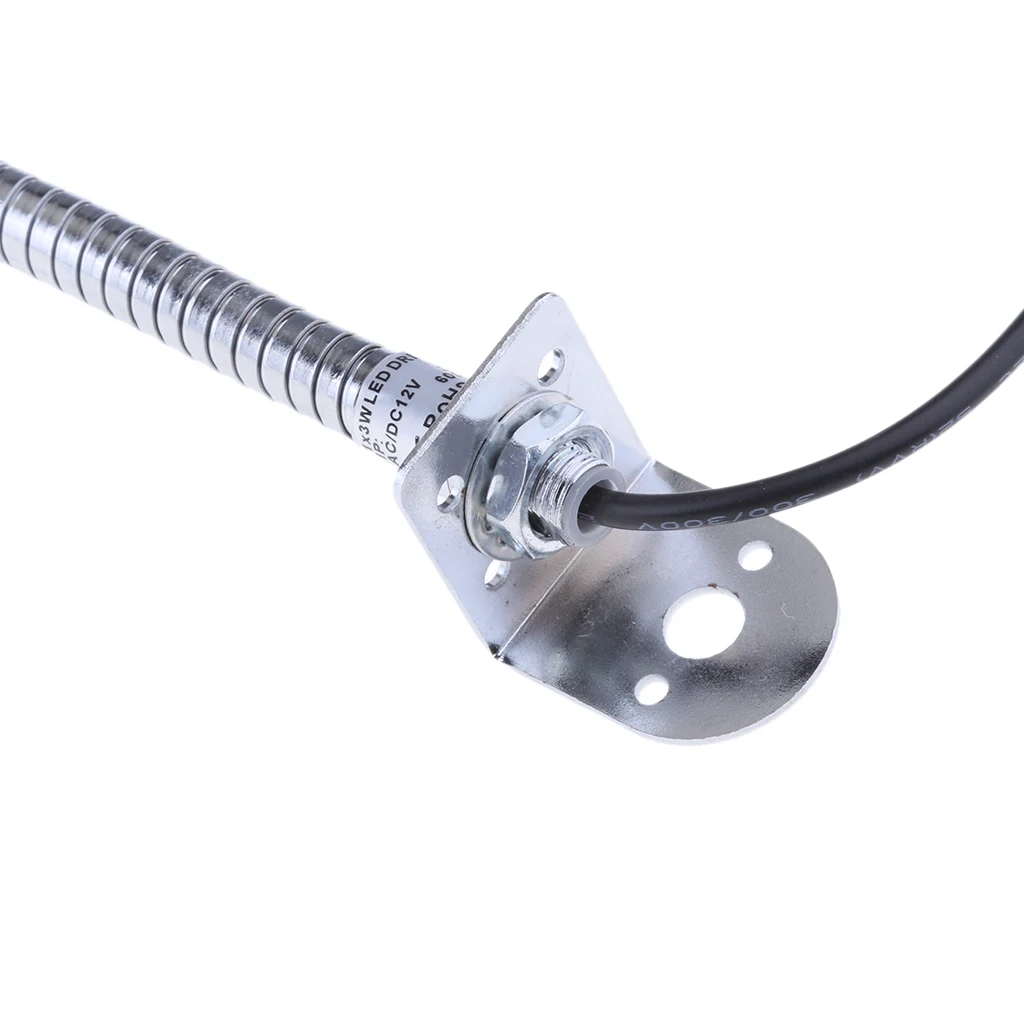 Boats RV Reading Lamp, LED Bed Lights Wall-Mounted Beside Lamps Wired Sconce Lamp, 12V / 3W / 6000K, Gooseneck Length 50cm