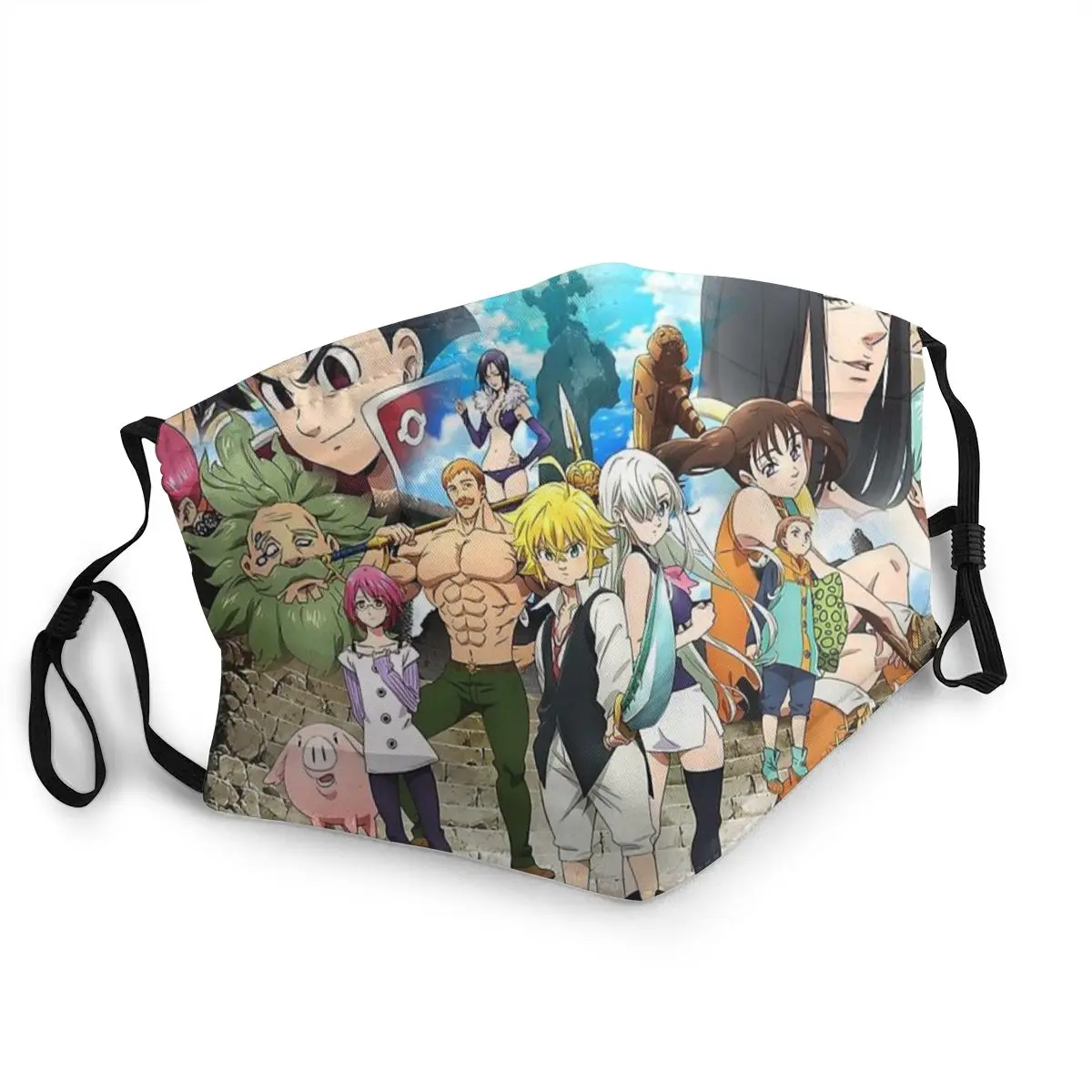 Маска Mascarilla Masque и угловая Крышка для рта Demon Seven Deadly Sins Meliodas Fantasy Adventure Comics Защита
