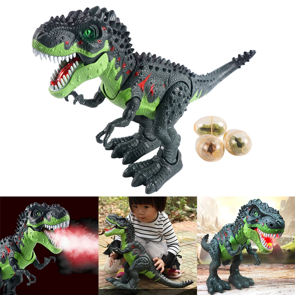 Электронный пульт дистанционного управления динозавр спрей яйца Тираннозавр Рекс Динозавр Модель Игрушки фигурки животных игрушка для Рождественский подарок