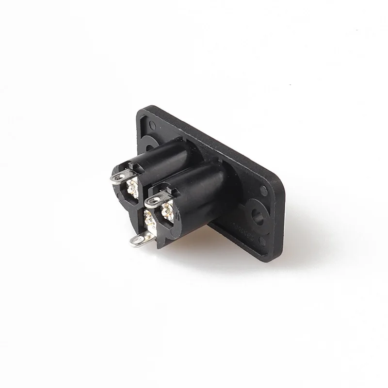 LZ-6-3S1S1 IEC C6 Тип AC Разъем питания Микки Маус розетка Слива три ядра карты с ушным винтом фиксированной