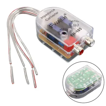 

Adjustable Level Speaker High to Low Impedance Converter 2 Channel Line Out