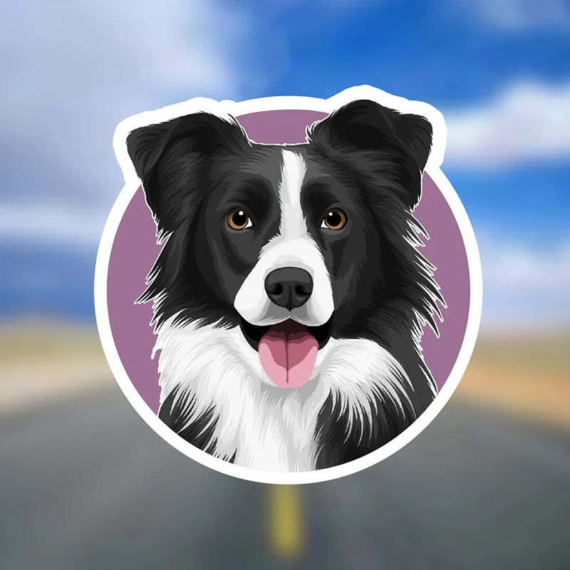 

32806 # Border Collie Dog 13 cm/17 cm Self-adhesive Decal Car Sticker Waterproof Auto Decors on Bumper Rear Window Laptop