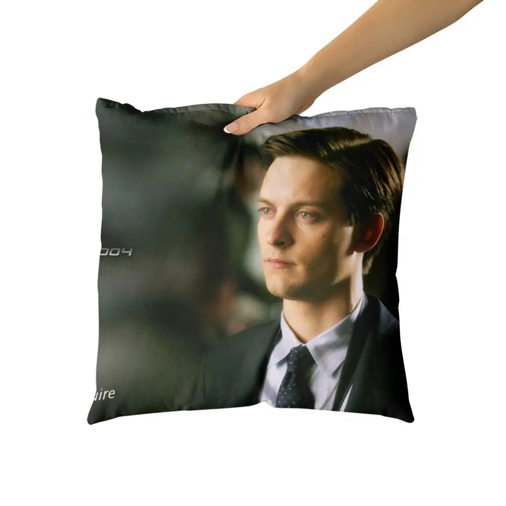 Tobey Maguire хлопчатобумажные парусиновые наволочки на заказ для диванных