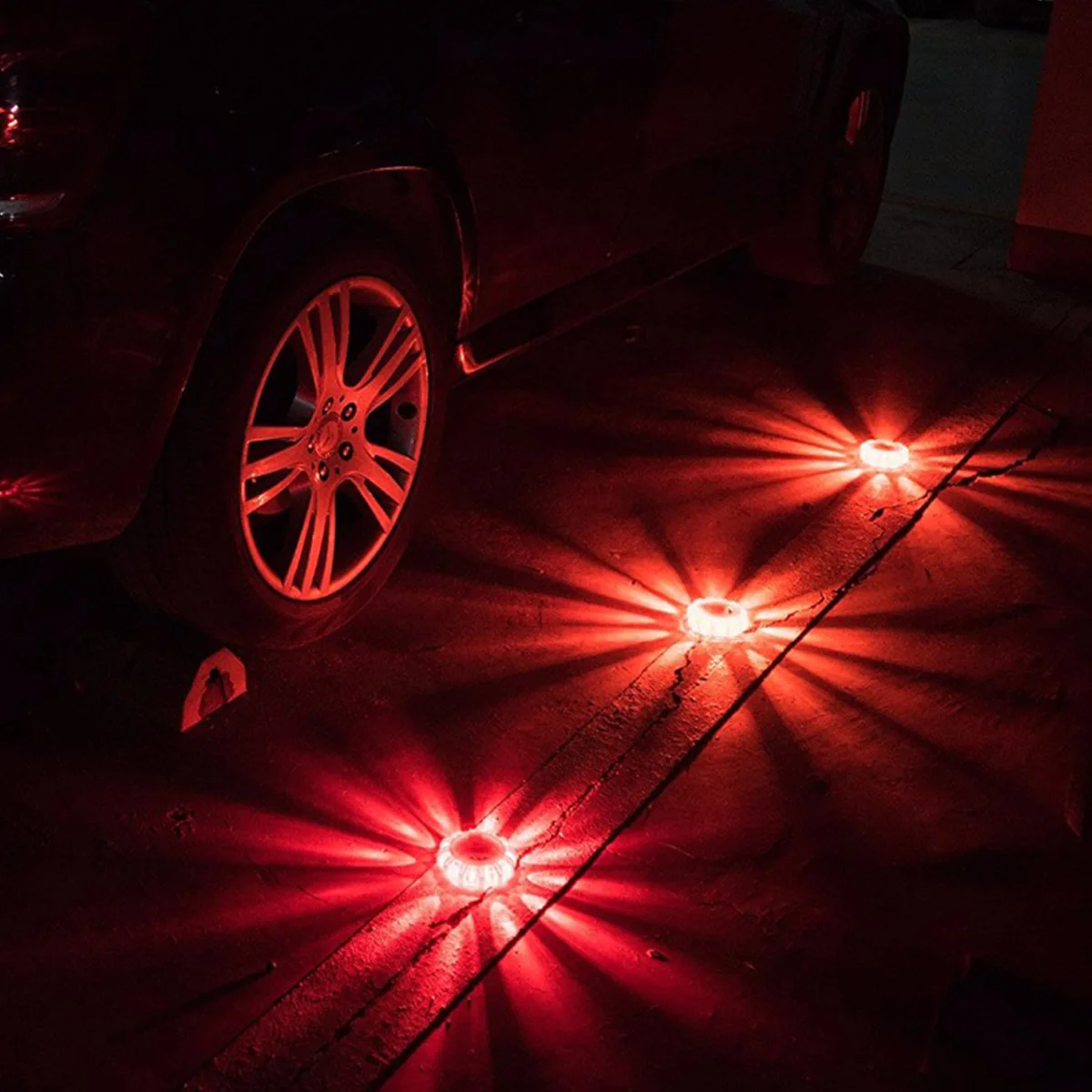 3 шт. IP44 светодиодный фальшфейер красный светодиодный безопасности Flare фонарик магнит мигание Предупреждение ночные огни дороги аварийные сигнальные ракеты для автомобиля