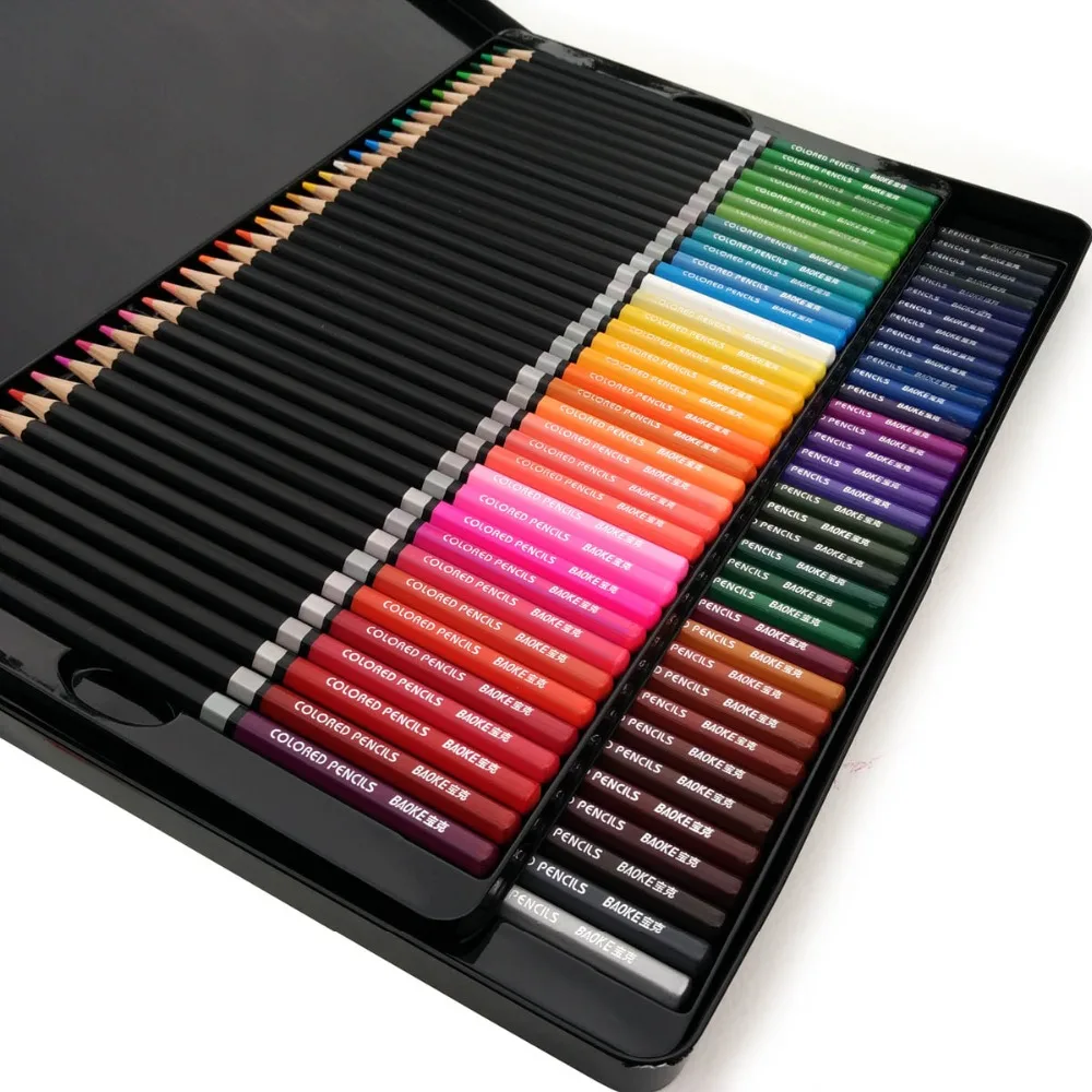 

100 Colored Pencil Fine Art Lapis de cor 72 cores Profissional Colored Pencils 72 Lapis Artist Crayons Sketch Pencils Wholesale