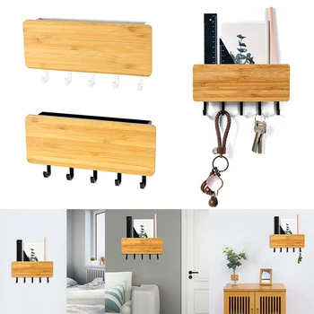

Key Hanger Decorative Wall Hook Space Saving Easy Install Home Wooden Door Back Storage Rack For Kitchen Bathroom Porch