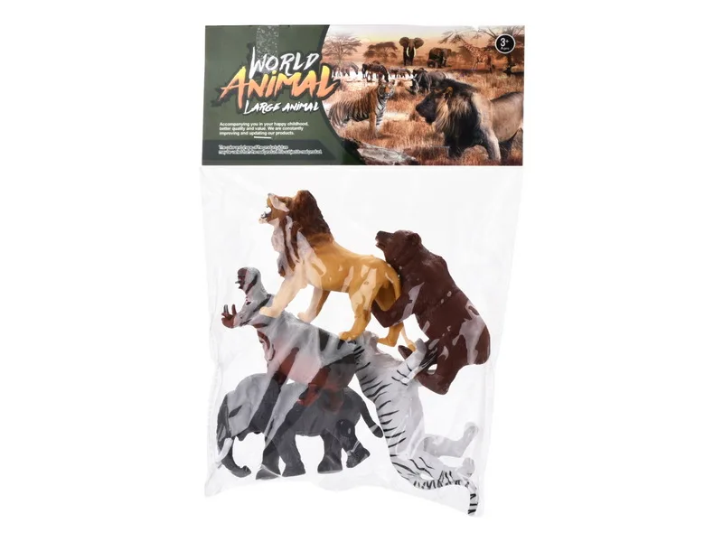 

Model Wild Animal Model Forest Domestic Animal Hippo Lion Elephant Brown Bear CHILDREN'S Toy Set
