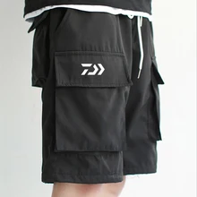 Дышащие рыболовные шорты для мужчин, быстросохнущая одежда для рыбалки с несколькими карманами, летние штаны с эластичным поясом Дышащие рыболовные шорты для мужчин, быстросохнущая одежда для рыбалки с несколькими карманами, летние штаны с эластичным поясом