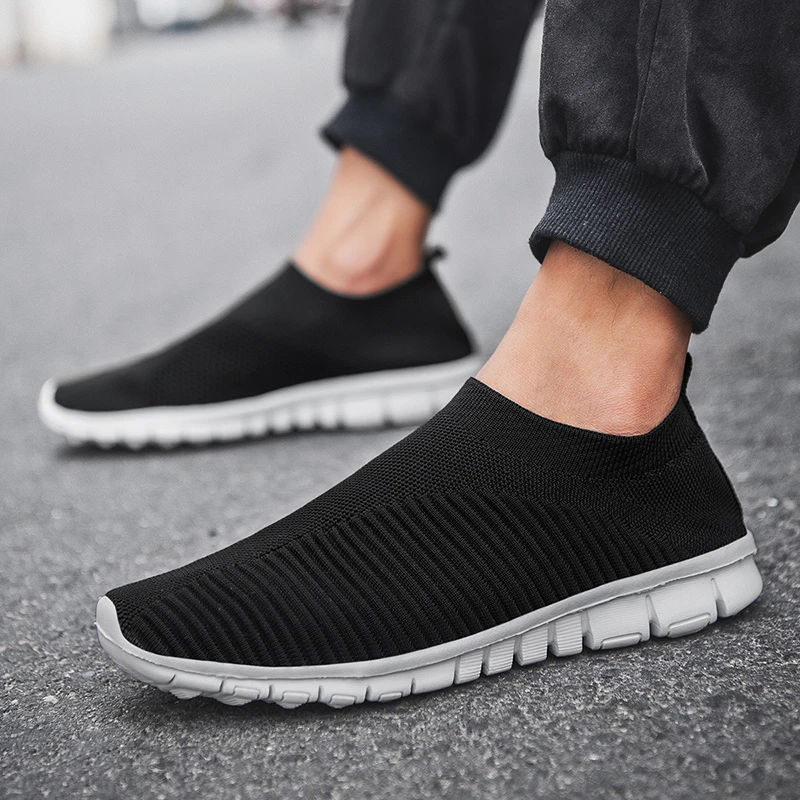 Zapatos informales para hombre zapatillas ligeras transpirables, deportivas, planos, antideslizantes, para caminar al aire libre, verano|Zapatos informales de hombre| - AliExpress