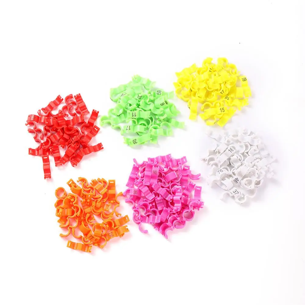 20 pçs canário clipe anel pássaro pombo pequeno papagaio perna anéis pássaros pé anéis pássaro clipe anel diâmetro interno 2.7mm 3mm 4mm 4.5mm 5mm