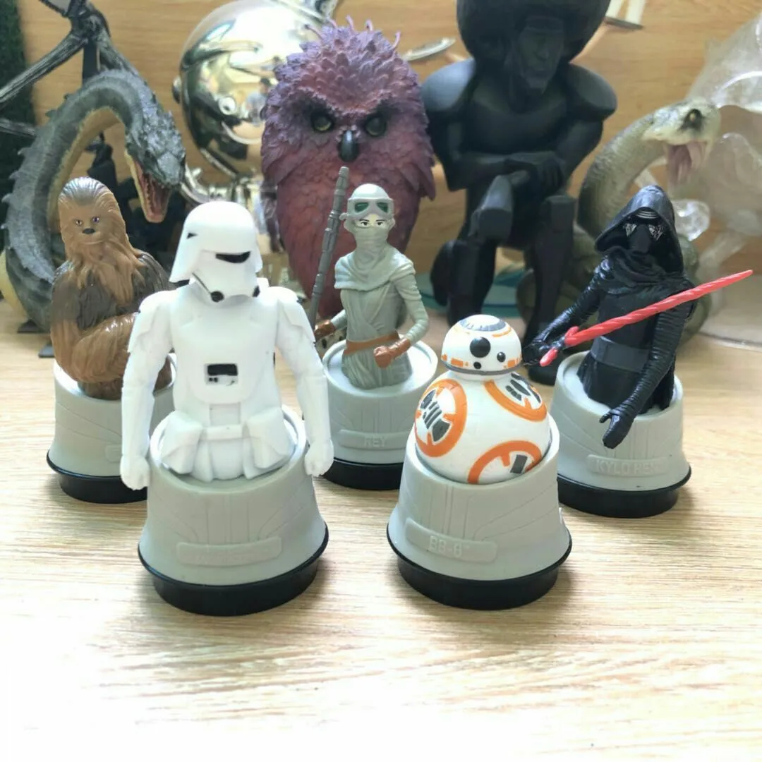 Star Wars: The Force Awakens Action Figure Darth Vader Imperial Stormtrooper BB-8 Chewbacca Ray Kung Fu Panda Bust Model Toys | Игрушки и