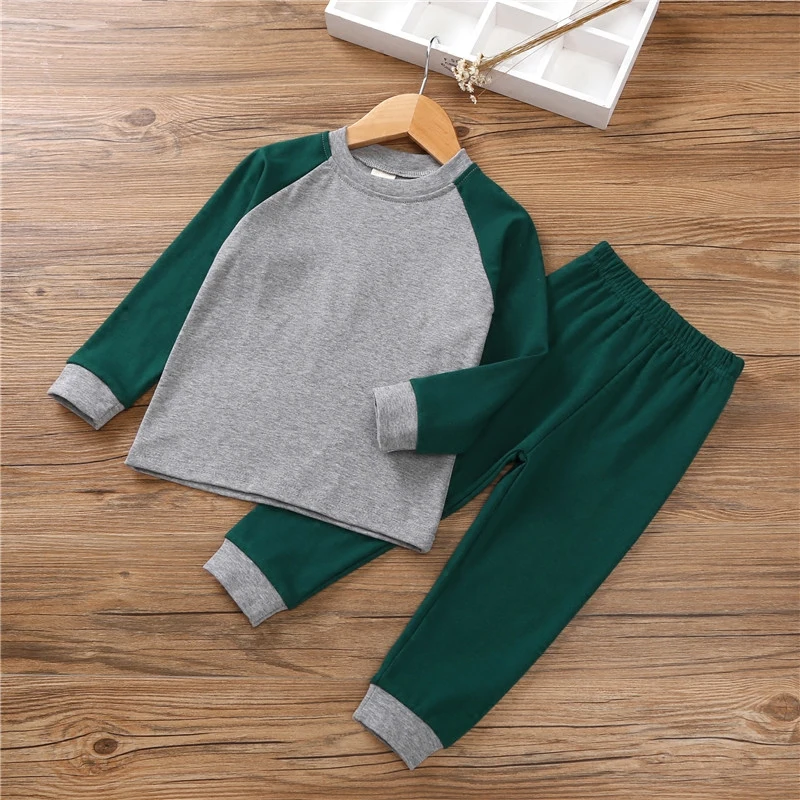 Boys Clothing set Spring Autumn Children Pajamas Set for Baby Boy Clothes Set Kids Sleepwear Girls Pajamas Clothes Suit home cheap pajama sets	