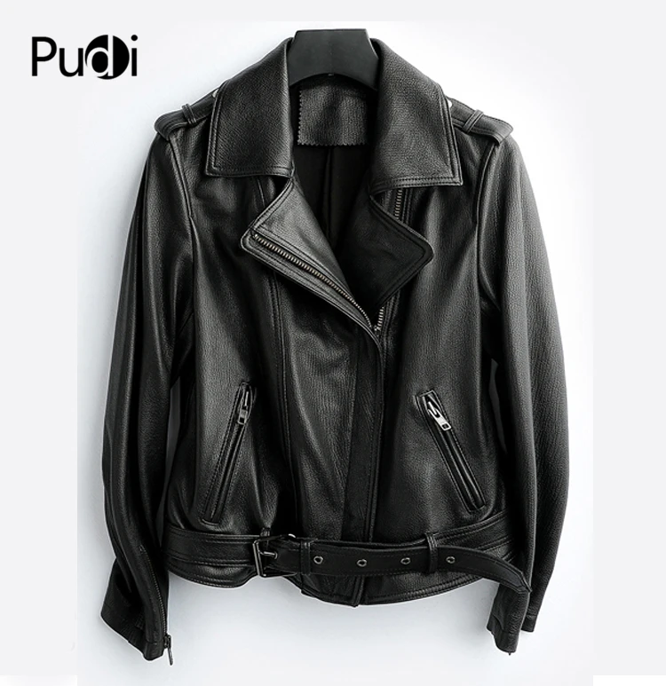 

PUDI New women genuine sheep leather coat lady female real sheep skin Jacket fall/winter coats trench clothes CT008