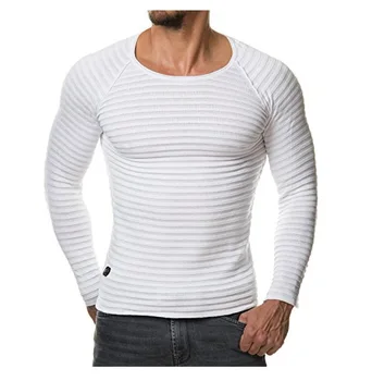 

Men's Long Sleeve Casual Round Neck Slim Fit Sweater Tops Sexy hot D42