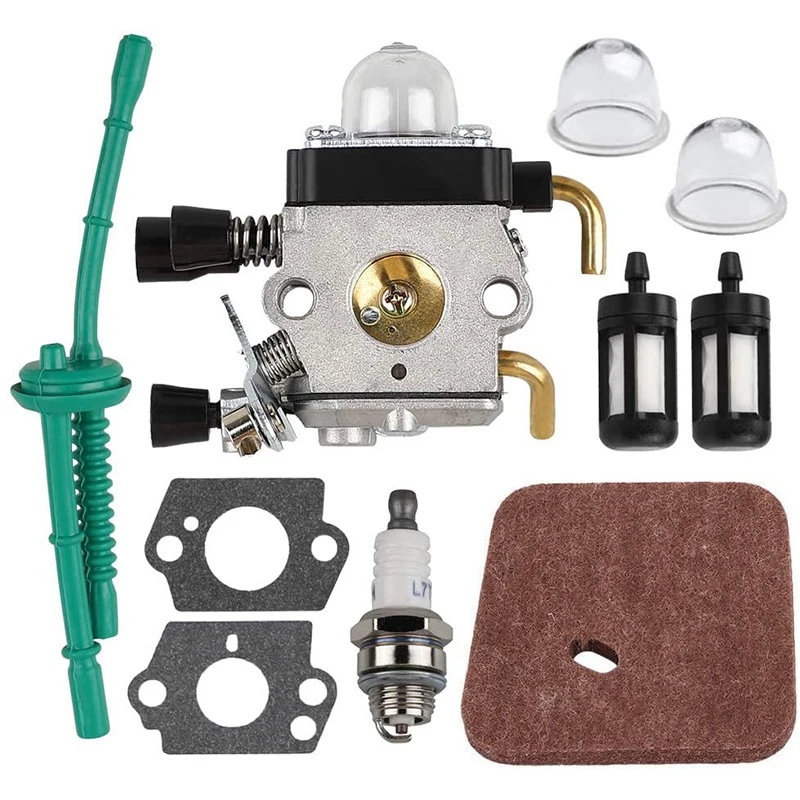 Liineparalle Carburetor Kit for STIHL FS55 FS55R FS55RC FS38 KM55 HL45 KM55R String Trimmer Weedeater Affordable Engine Lawn Mowers Parts Accessories 
