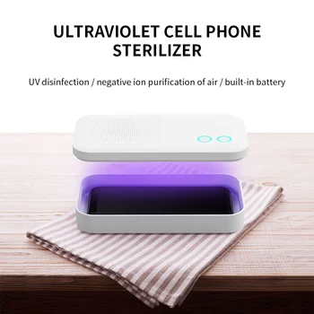 

Portable UV Sterilizer Cabinet Phone Disinfectant UV Cleaner Mobile Double Ultraviolet Disinfection Lamp Mini Sterilization Box
