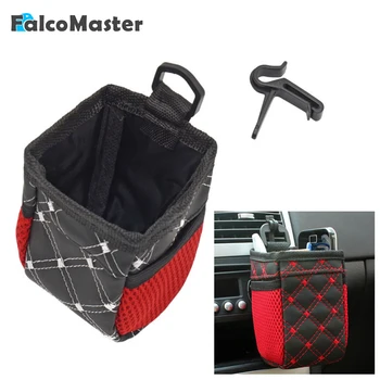 

Auto Vent Outlet Storage Box Multifunction Pocket Mobile Key Card Phone Holder Finishing Bag Air Conditioning Car-styling