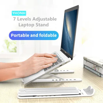 

Portable Laptop Stand Foldable Support Base Notebook Stand Holder For Macbook Pro Air HP Lapdesk Computer Cooling Bracket Riser