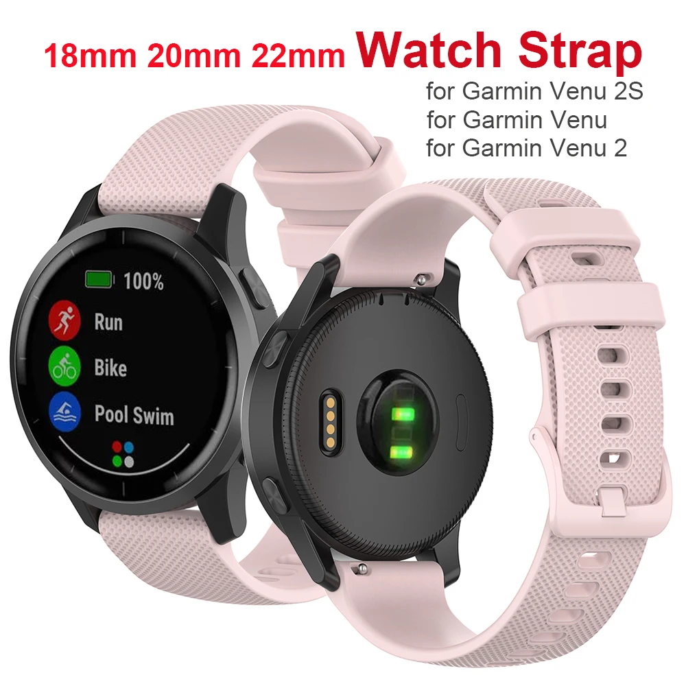 Cinturini Per Garmin Venu 2S Cinturino 18Mm Cinturino Da Polso Per Garmin Venu 2 /Vivoactive 3 4/ Garminactive Cinturino 20Mm 22Mm Correa