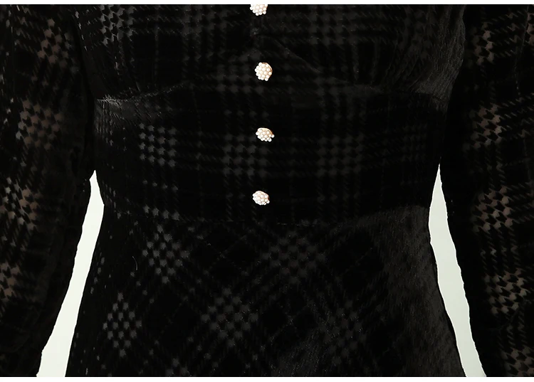 Винтажное шикарное бархатное платье миди осень зима нового размера плюс с длинным рукавом черное платье элегантные женские облегающие вечерние платья
