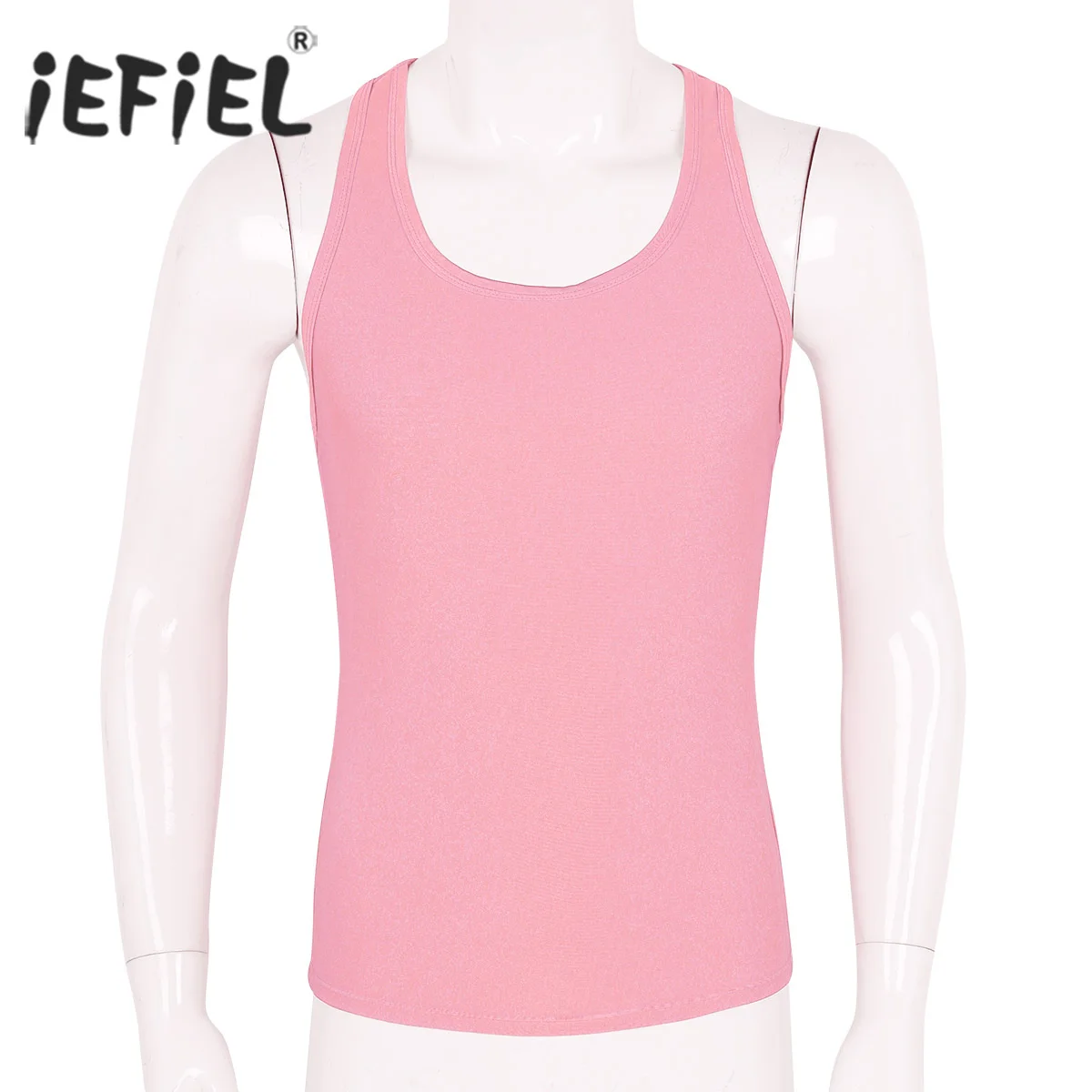 IEFiEL, мужские повседневные топы без рукавов, ropa hombre, пуловер, майка для занятий бодибилдингом