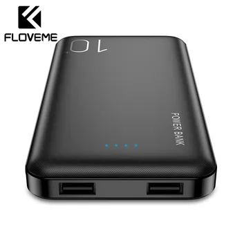 

FLOVEME Power Bank 10000mAh For iPhone Xiaomi Powerbank External Battery Pack Portable Charger Mi Powerbank Poverbank Power Bank