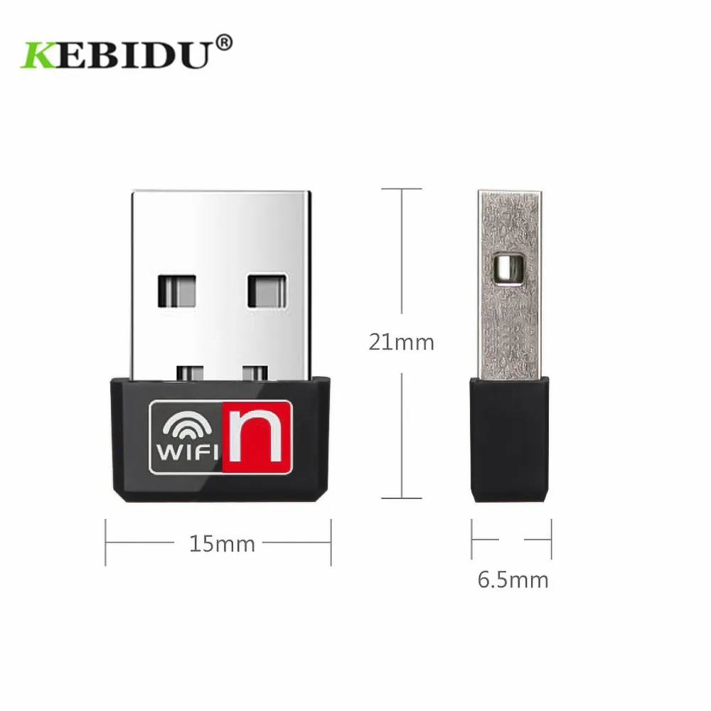 KEBIDU мини USB WiFi адаптер MT7601150Mbps wi fi Dongle PC Ethernet wi-fi адаптеры 2,4G Lan сетевая карта Antena wi fi приемник