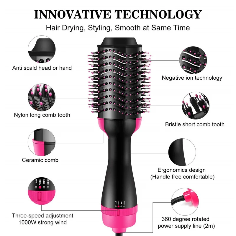 One Step Hair Dryers Volumizer Blower Professional 2-in-1 Hot