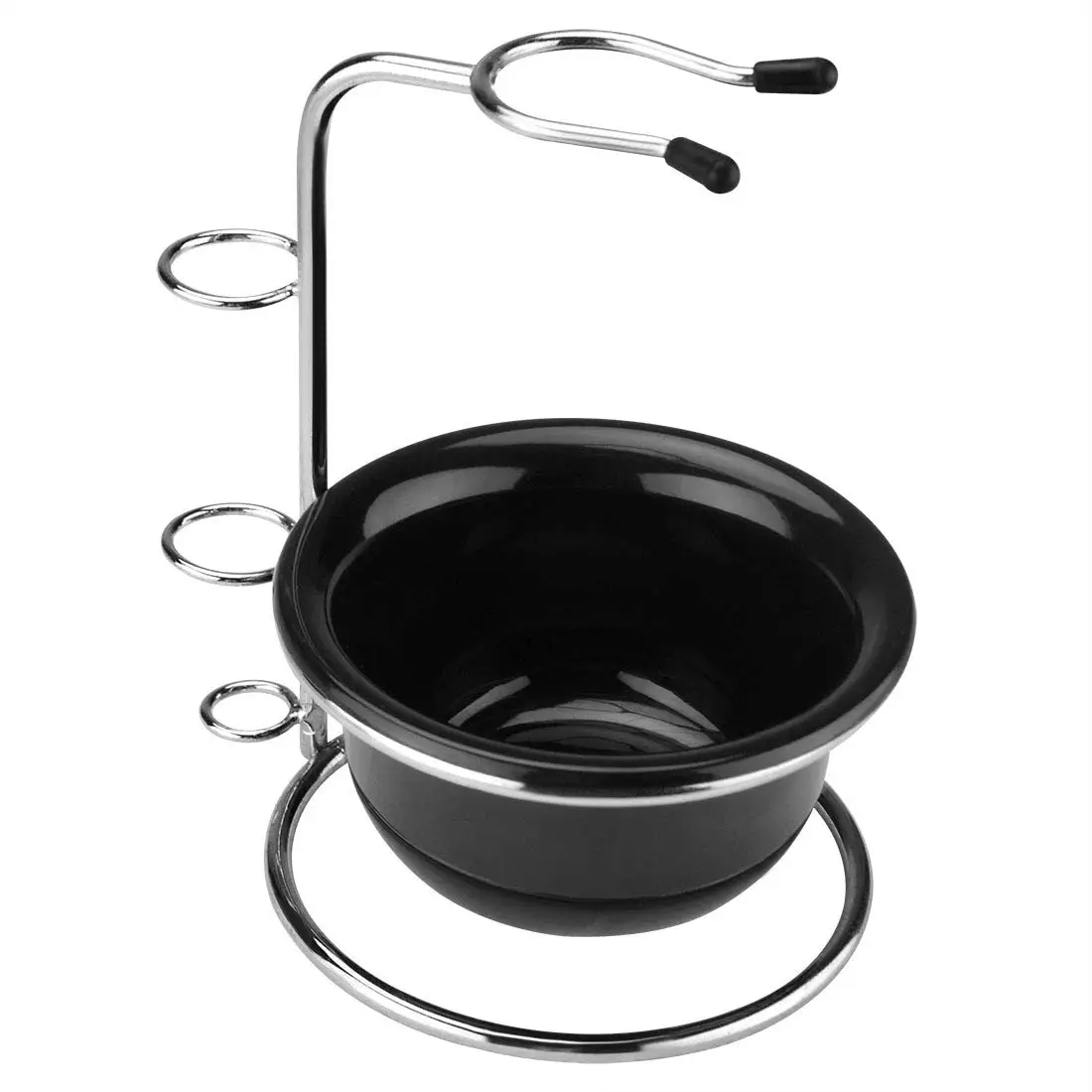 

Linkinidea Universal Safety Shaver Rack with Bowl, Men's Stainless Steel Safety Shaving Brush Holder