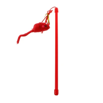 

Elastic Rod Faux Mouse Toys for Pet Cat Kitten Playing Interactive Tease Toys