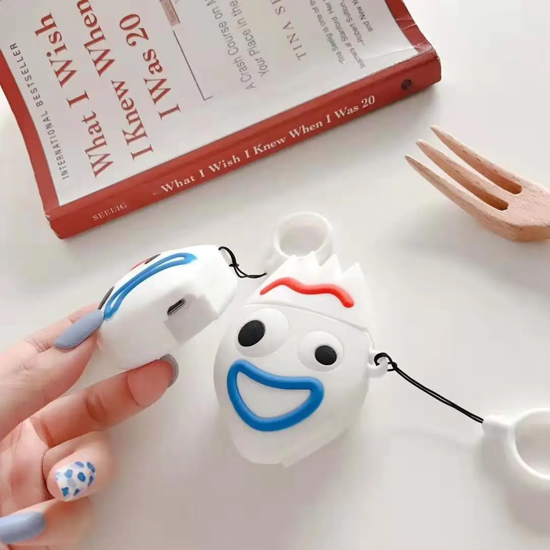 Забавный Grimace Forky Mini мягкий ударостойкий силиконовый чехол для Apple гарнитура для airpods Чехлы ультратонкий протектор чехол