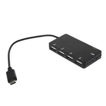 

Type C OTG 4 Port Hub Charging Adapter Cable For smartphone Tablet PC Macbook