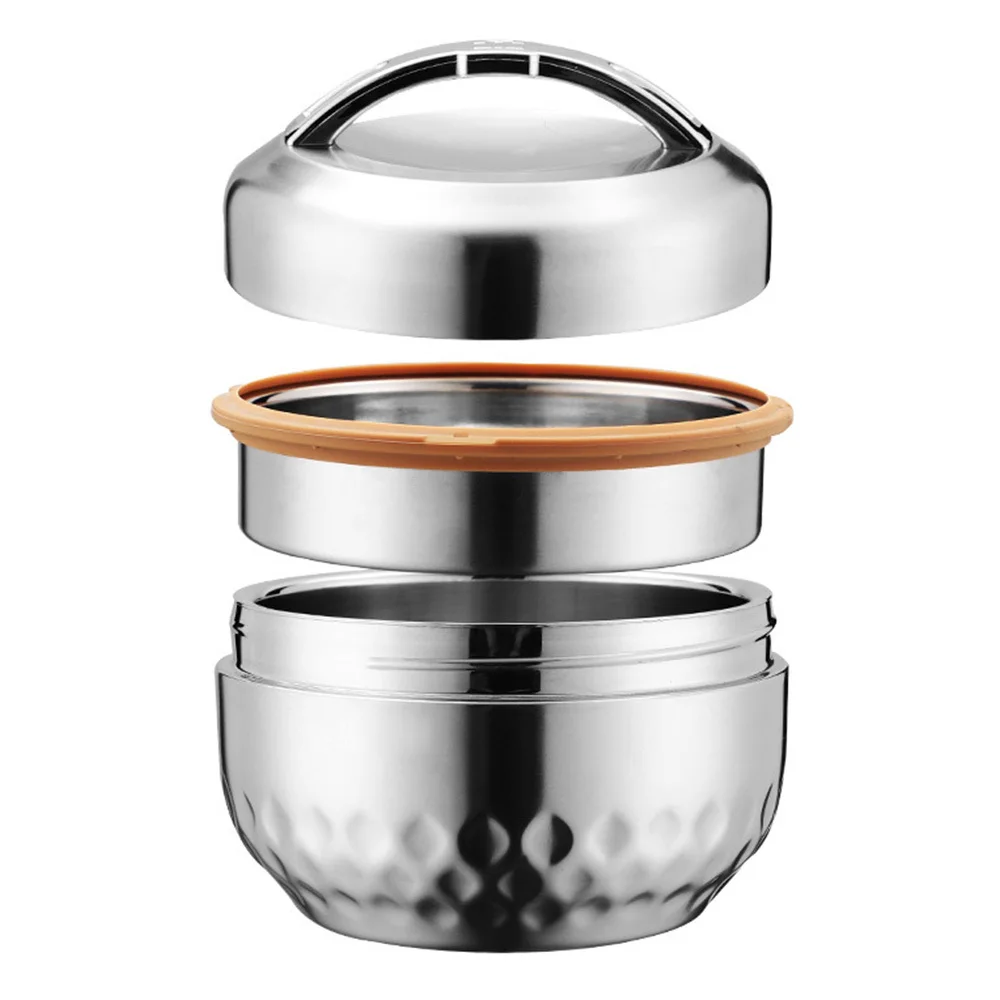 

New Double Laye Keep Thermos Lunch Box Food Storage Container Portable Bento Lunch Box Stainless Steel Strong Durable Food Case