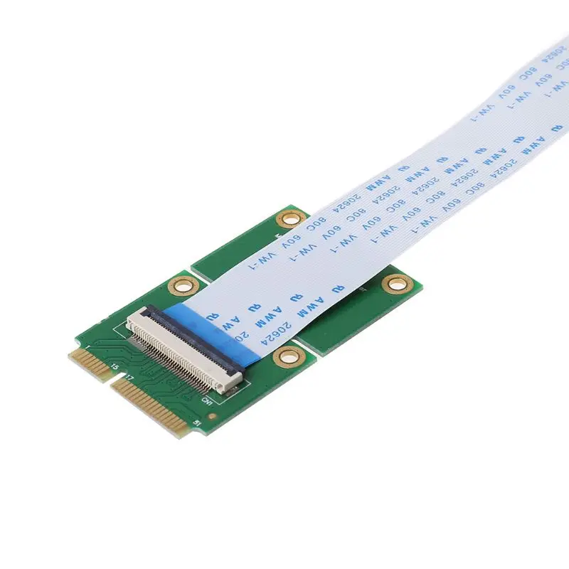 Мини PCIE к PCI-E Express X1+ USB Riser Card с FFC кабелем высокоскоростной DIY 90 градусов слот