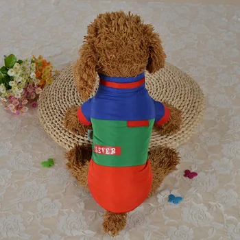 

Pet Color-patched Clothes Dogs Coat Jackets Winter Clothes Puppy Warm Coat For Dogs Costume Cat Thickening Clothing Pets Outfits